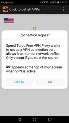 Speed Turbo Free VPN Proxy android App screenshot 0